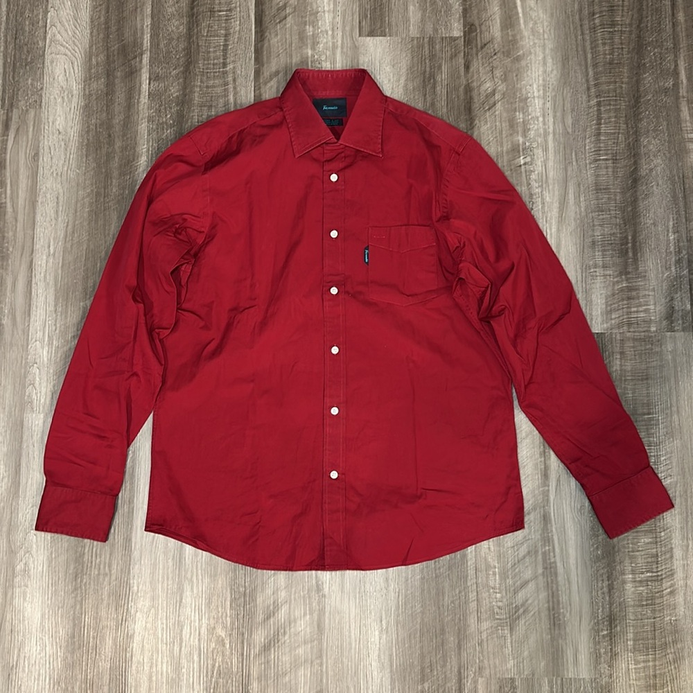 Faconnable Trend Long Sleeve Button Down - Large … - image 2